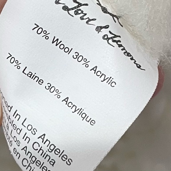 Rare For Love and Lemons 🍋 Off White Knitz Knit Oversized Sweater Size Small - Picture 9 of 10